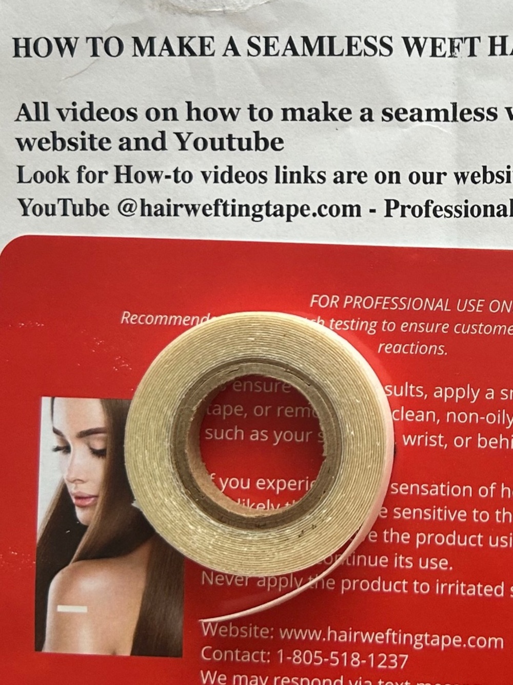 hair wefting tape